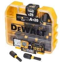 DeWalt DT70557T 25x 25mm T20 Torsion Flextorq Tic Tac Bits In Tough TSTAK Case