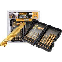 DeWalt Extreme DT50050 10 Piece Impact Ready Titanium Drill Bit Set DT50050-QZ