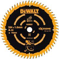 DeWalt DT1670-QZ 184x16x60T Cordless Mitre Saw Blade