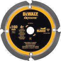 DeWalt DEWDT1470QZ DeWalt Extreme PCD Fibre Cement Saw Blade 160 x 20mm x 4T