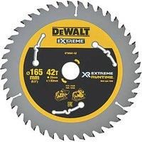 Dewalt DT99561-QZ DT99561-QZ-Hojas para Sierra Circular portátil XR Extreme RUNTIME 165mm x 20mm 42D, Black/Yellow, 165/20mm 42WZ/FZ