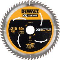 Dewalt DT99567-QZ DT99567-QZ-Hojas para Sierra Circular Estacionaria XR Extreme RUNTIME 210mm x 30mm 60D