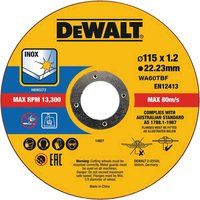 2 X DEWALT DT43921 115MM DCG405 INOX STAINLESS STEEL ANGLE GRINDER CUTTING DISCS