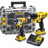 DeWalt DCK211D2T 10.8V Li-ion Cordless Compact Drill Driver and Impact Driver (Twin Pack)