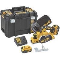 BRAND NEW DEWALT DCP580P2 XR 18V 82MM CORDLESS PLANER 5 AH KIT + CARRYING CASE