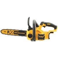 Dewalt DCM565N Cordless XR Brushless Chain Saw, 18 V, Yellow, 30 cm