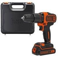 Black and Decker BCD700S 18v Cordless Combi Drill 1 x 1.5ah Li-ion Charger Case