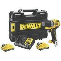 DeWalt DCD701D2 12v XR Cordless Brushless Compact Drill Driver 2 x 2ah Li-ion Charger Case