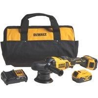 Dewalt DCM848P2 18v Brushless Dual Action Polisher 125mm + 2 x Batteries + Bag