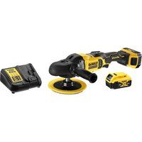 DeWalt DCM849P2 18V Brushless Rotary Polisher 2 x 5.0Ah Batteries Kit RW