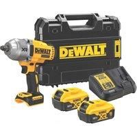 Dewalt DCF900P2T-GB 18V 2x 5Ah 1/2in BL Impact Wrench Hog Ring Kit 2 Batteries