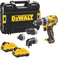 DEWALT DCD703L2TGB 12V 2x3Ah XR BL 4 x MultiHead Drill Driver