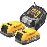 DeWalt DCB1102E2 18v XR 2 x 1.7ah Powerstack Batteries and Charger 1.7ah