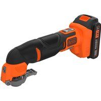 BLACK+DECKER 18V Cordless Oscillating Multi Tool with 20 Accessories (BDCOS18D1K-GB)