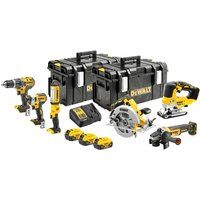 DeWalt DCK663P3 18v XR Cordless Brushless 6 Piece Power Tool Kit 3 x 5ah Li-ion Charger Case