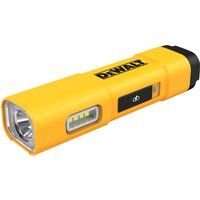 DeWalt DCL183 USB Rechargeable Flashlight Torch Yellow