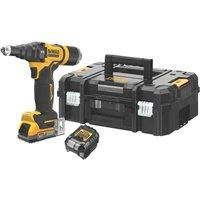 DEWALT DCF403E1T-GB 18V 1.7Ah XR BL Riveter Kit Brushless Motor With Battery