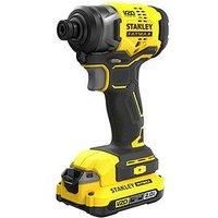 Stanley Fatmax 18V V20 Cordless Brushless Impact Driver 1 X 2.0Ah Battery Sfmcf810D1K-Gb