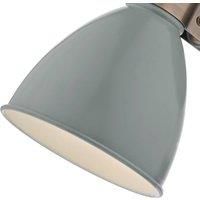 dar lighting FRE0739 Frederick Wall Light Grey and Copper