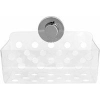 BlissHome Lock N Roll Rectangular Bathroom Suction Basket