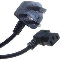 Connekt Gear IEC C13 90 Degree to UK Plug Kettle Lead - 2 Meter