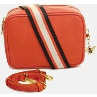 Alice Wheeler Camera Crossbody Soho Bag Double Zipped with 2 straps and bee attachment (Orange)
