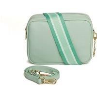Alice Wheeler Soho Duel Compartment Camera Cross Body Bag with 2 Straps and Bee Attachment Shoulder Bag for Ladies (Pastel Mint)