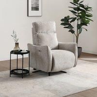 Emil Chenille Recliner Swivel Chair