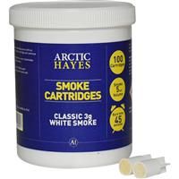 Arctic Hayes Smoke Pellets 3g - White (100 Pack) in Grey Plastic