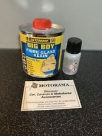 BIG BOY FIBRE GLASS RESIN & HARDENER CAR BODY BOAT PLASTICS MOST MATERIALS 242ML