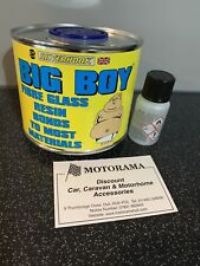 BIG BOY FIBRE GLASS RESIN & HARDENER CAR BODY BOAT PLASTICS MOST MATERIALS 500ML