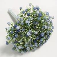 Artificial Million Star Gypsophila Blue Bundle 30cm Blue