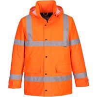 WATERPROOF JACKET,HI VIS,CLASS 3,QUILTED THERMAL LINED,WINTER,RAIN,COLD.RIS 3279