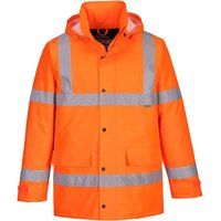 Portwest Hi-Vis Traffic Jacket, Colour: Orange, Size: XXL, S460ORRXXL