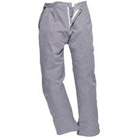 PORTWEST C075 Barnet blue/white check chefs trouser size XS-3XL reg or tall leg
