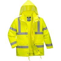 Portwest Mens Hi-Vis Safety 4-in-1 Traffic Workwear Jacket