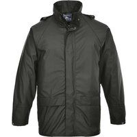 Portwest Sealtex waterproof storm-flap concealed hood rain jacket #S450