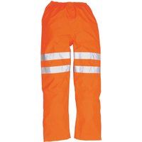 Oxford Weave 300D Class 2 GO/RT Hi Vis Traffic Trousers Orange S