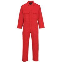 Portwest BIZ1RERXL Bizweld Flame Resistant Coverall, Regular, Size: X-Large, Red