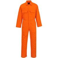 Biz Weld Mens Flame Resistant Overall Orange M 32"