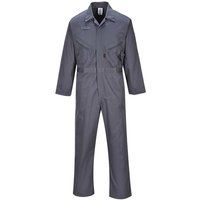 Portwest Liverpool Zip Coverall, Regular Length, Colour: Graphite, Size: S, C813GGRS