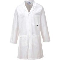 Portwest Standard Cotton Coat, Size: XXL, Colour: White, C851WHRXXL