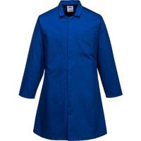 Portwest Mens Single Pocket Food Coat Royal Blue 2XL