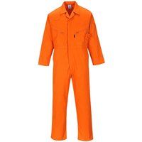 Portwest C813 Men/'s Liverpool Lightweight Safety Coverall Boiler Suit Overalls Orange, Small