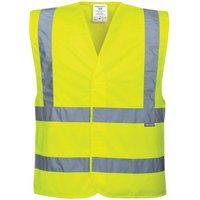 Portwest Yellow Hi-Vis Waistcoat, Small