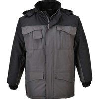 Portwest Ripstop Parka Black / Grey 2XL