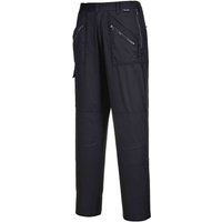 Portwest S687BKRM Ladies Action Trouser, Regular, Size Medium, Black