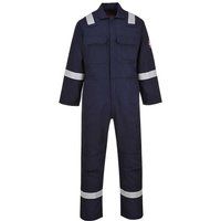 Portwest Hi Viz Bizweld navy BIZ5 flame retardant welders coverall boilersuit