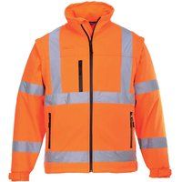 Portwest Hi-Vis Softshell Jacket (3L), Size: XL, Colour: Orange, S428ORRXL