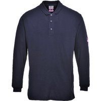 Portwest Flame Resistant AntiStatic Long Sleeve Polo Shirt Welding Safety FR10